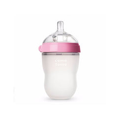 BPA-Free Silicone Baby Bottles (Green/Pink Pack)